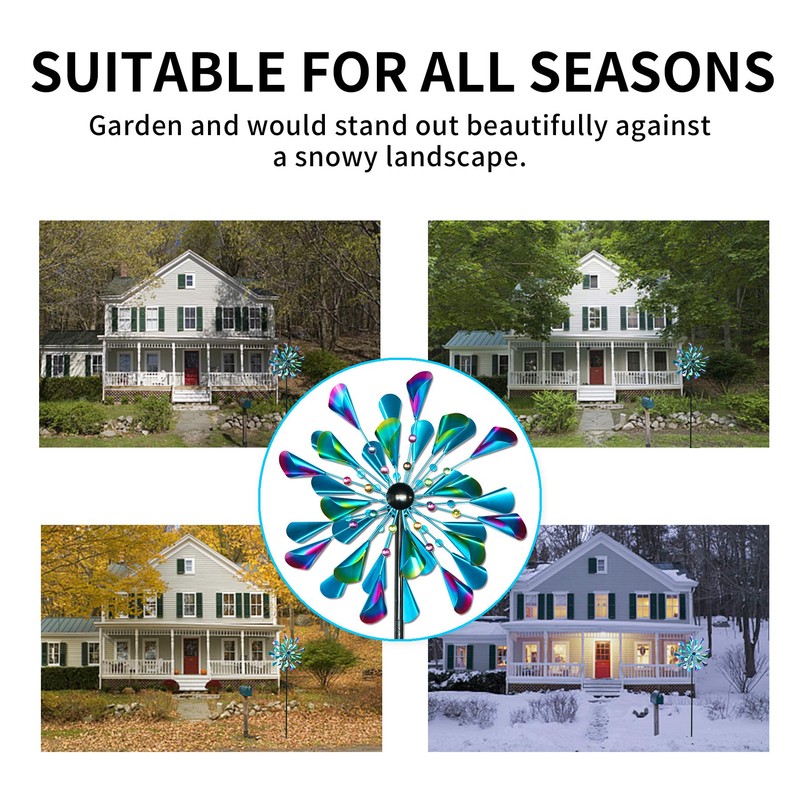 Decoroca Wind Spinner for Garden and Yard - 72" Large