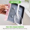 GreenLife 3-in-1 Breakfast Maker Station, Healthy Ceramic Nonstick Dual Griddles