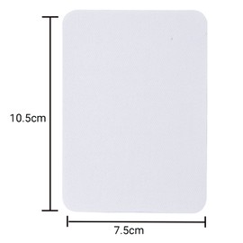 GYGYL 12Pcs 100% Cotton Iron-on Patches, Repair Patches for Clothing, Iron on for Inside Jeans and Clothing Repair (White)