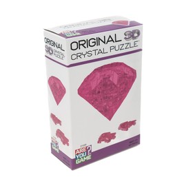3D Crystal Puzzle - Diamond (Pink): 43 Pcs