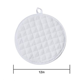 Lifaith Tortilla Warmer,Tortilla Server,Pancake Keeper,2-Pack 12 Inch,High Density Fabric Microwave-Safe Tortilla Server Bag for Keeping Food Warm & Soft at Home/Picnics (White)