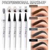 Magic Eyebrow Pencil, 3D Waterproof Microblading Eyebrow Pen with 4