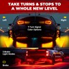 6Pcs Car Underglow Neon Accent Strip Lights 252 LEDs RGB
