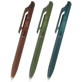 Pentel AMZ-BXA105ST5 Permanent Ballpoint Pen Limited Calme 0.5mm Sea Blue Olive Brown 3 Pens