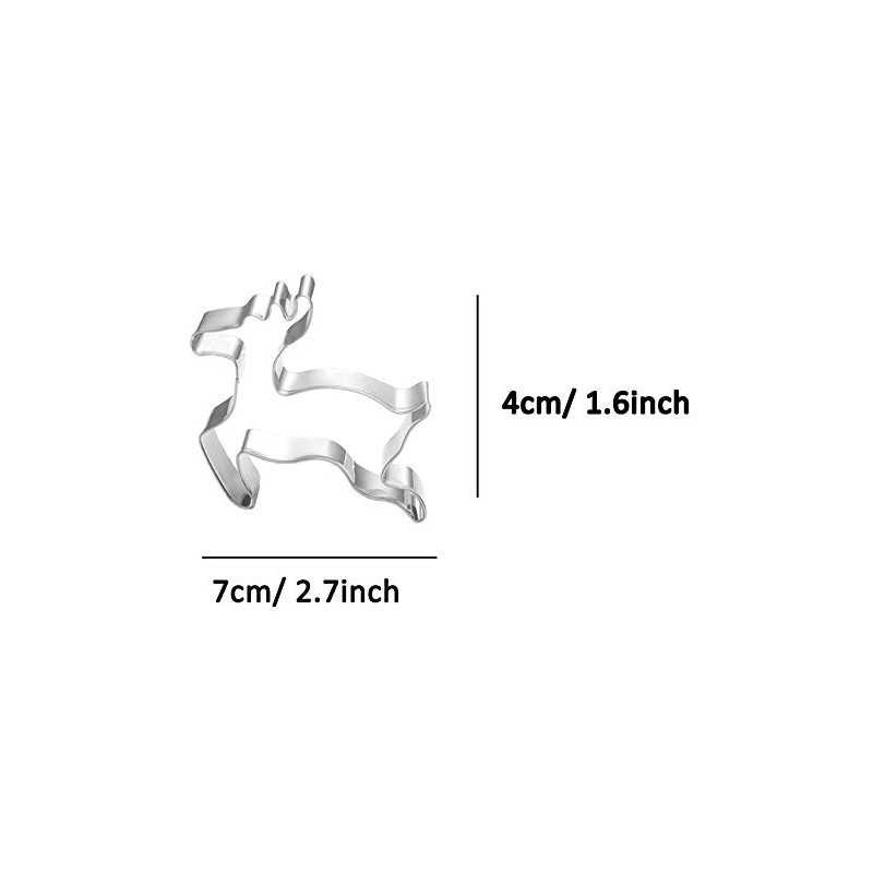 WDYJMALL Christmas Deer Reindeer Cookie Cutter