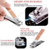 SAMSIDD Manicure Set, Pedicure Kit, Nail Clippers, Professional Grooming Kit,