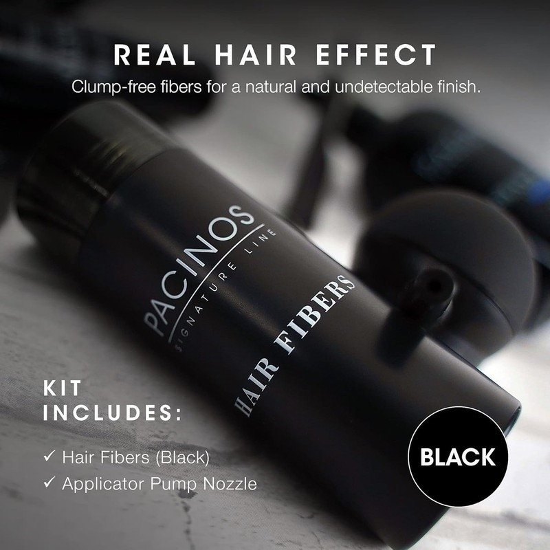 Pacinos Hair Fiber Kit - Conceal Thinning Hair Instantly with