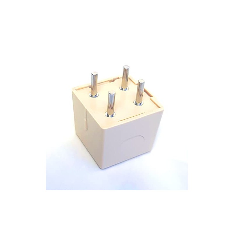 Telephone 4 Prong Plug to Modular Adapter RJ-11 for Standard