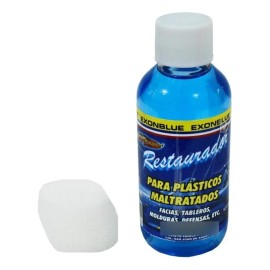 Restaurador De Plásticos Carwash Azul Traslúcido Auto Moto 120ml
