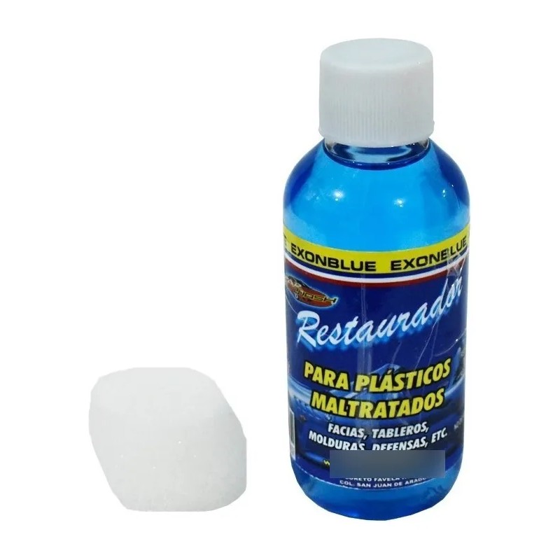 Restaurador De Plásticos Carwash Azul Traslúcido Auto Moto 120ml