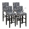 FORCHEER Waterproof Bar Stool Chair Cover with Backs Set of