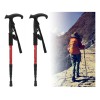 Par Bastones Trekking Senderismo Caminar Escalar Plegable Rojo