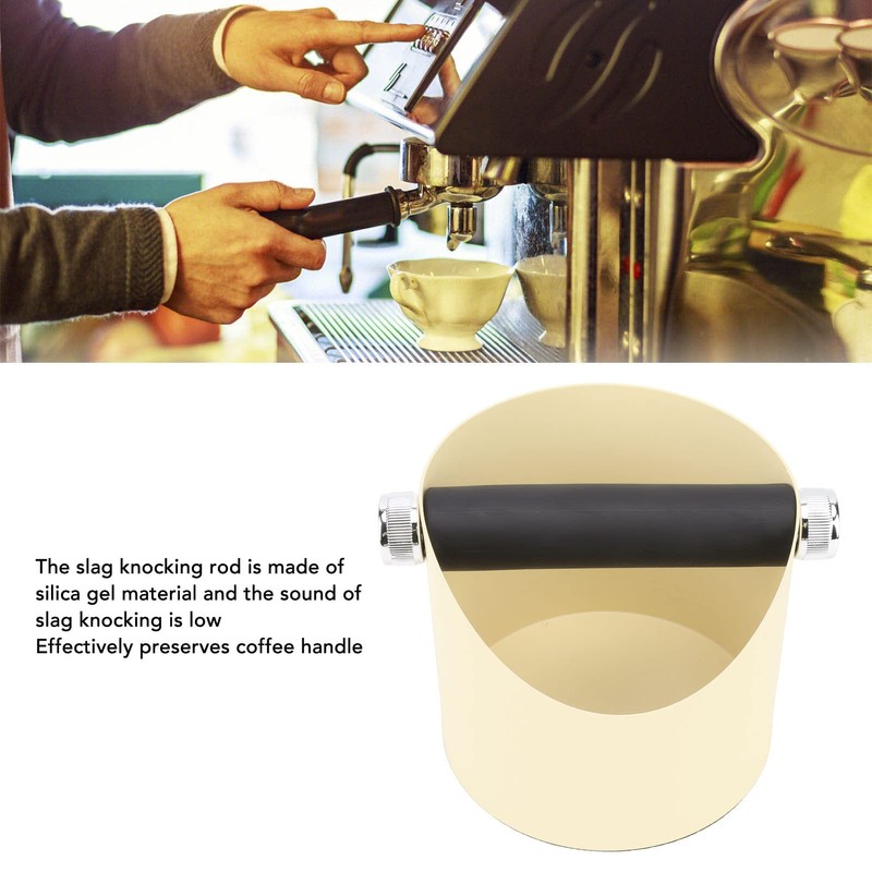 Coffee Knock Box, Small Anti Slip Coffee Slag Bucket with