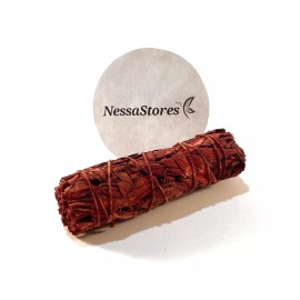 NessaStores White Sage + Dragon's Blood Smudge Stick 4" Bundle (16pcs)#JC-160