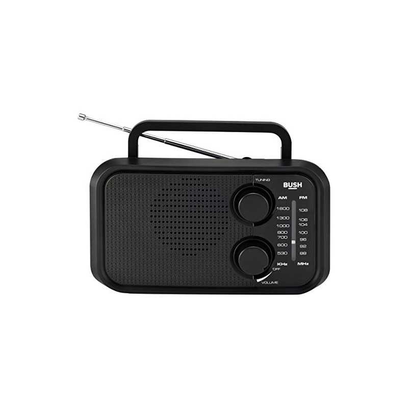 Bush PR-206 FM/AM Portable Radio - Black
