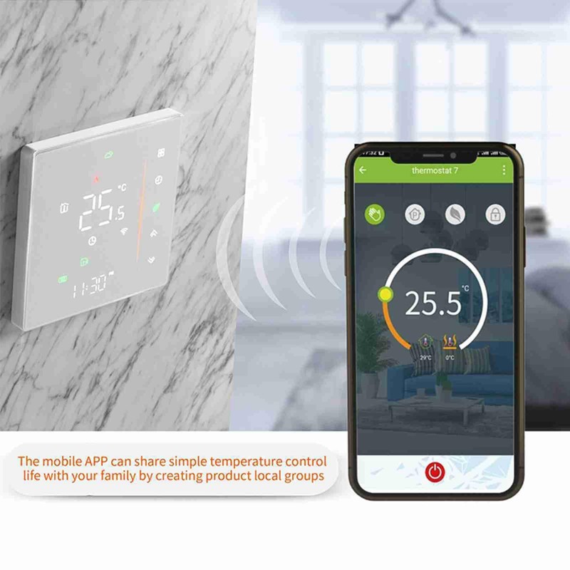 Ailgely WiFi Smart Thermostat Room Thermostat Weekly Programmable Supports Touch