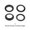 HARFINGTON 50 Set Grommet Eyelets Grommet Tool Kit Black 14mm