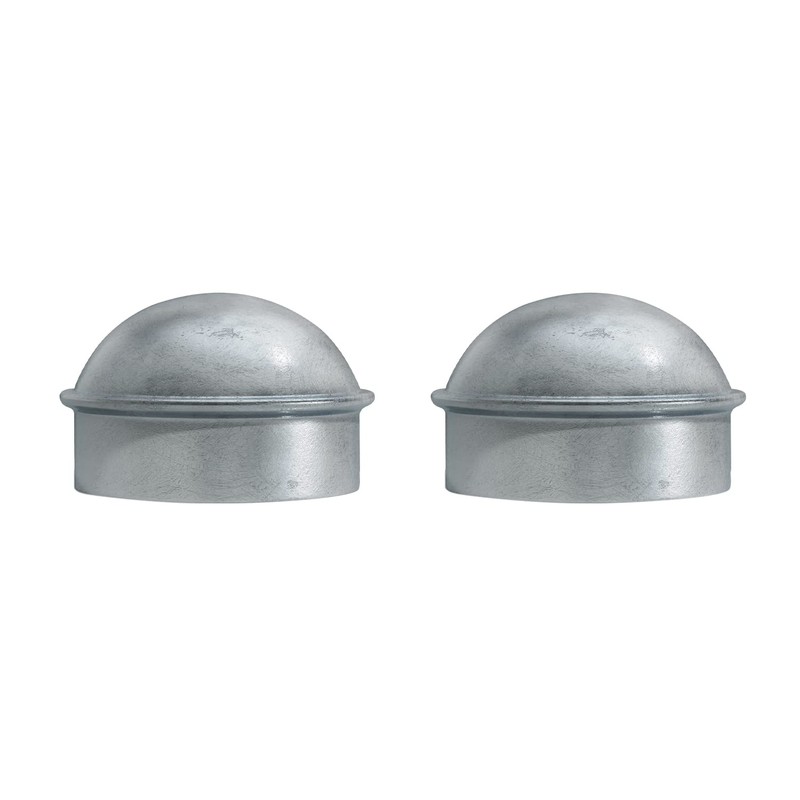 VIVIDA 2-3/8" Chain Link Post Caps 2 PCS, Galvanized Fence