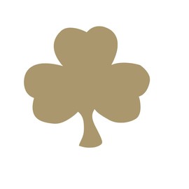 Shamrock Iron On Decal, St Patricks Day Shamrock, Heat Transfer, Clover, St. Patty Decal, DIY TShirt Decals, St. Patrick's Day Tshirt Decal, Iron On Almost Anything (Gold)