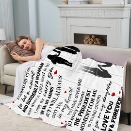 BUUGVIIL Daughter Gifts from Dad, to My Daughter Blanket from Dad, Daughter Graduation Christmas Valentine's Day Birthday Gift 60 * 80" to Keep Warm