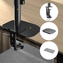 Pholiten MD6T Monitor Arm Reinforcement Plate, Prevents Hardness of Mounting Sections, Protects Desk, Prevents Scratches, Anti-Slip Sheet