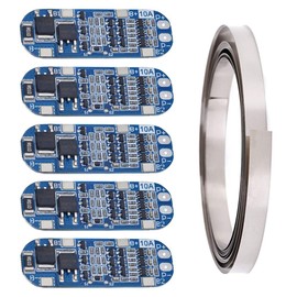 Youmile Youmile 5 St1ck 3S 10A 11,1 V / 12 V / 12,6 V Lithiumbatterie Schutzplatine 18650 Lademodul BMS PCB Schutzplatine f1r Li-Ionen Lithiumbatteriezelle mit Nickelstreifen