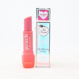 Too Faced Peach Bloom Color Blooming Lip Balm 0.15oz Raspberry Flush NEW IN BOX.