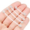Hoeudjo Pregnancy Belly Rings Maternity Belly Button Rings Plastic Long