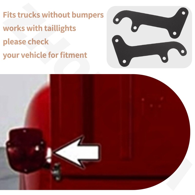 2 Pack Tail Light Brackets Compatible with Fo-rd F100 Pickup