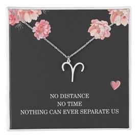 Long Distance Relationship Gifts for Her Birthday Necklace for Women Christmas Gifts for Daughter Capricorn Necklace Zodiac Necklace All Signs Standard Box Gold Finish Taurus
