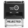 Imprint 360 AS-IMP1105K Rejected Stamp with by: & Date:, Black