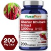 NusaPure Siberian Rhubarb 10:1 Extract 2500mg - 200 Veggie Capsules