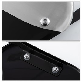 Motorcycle Windshield Universal Windscreen Wind Deflector for 5 '' - 7 '' Headlights Motorcycle (Black)