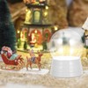 Cabilock 6pcs Clear Plastic Snow Globes with Base Screw Off