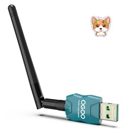 Class 1 Long Range Bluetooth Adapter for PC, QGOO USB Bluetooth Adapter for PC 5.3+EDR, Bluetooth Dongle Bluetooth Receiver Support Windows10/8.1/8/7（green-037）