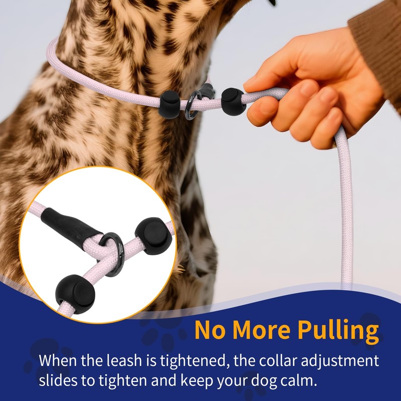 Kazazoo Slip Lead Dog Leash, Hands-free No Pull Training Leash