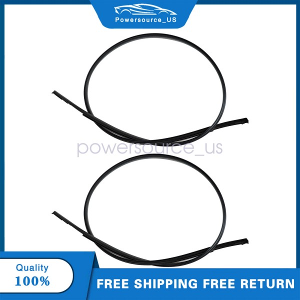 Soillar 2Pcs Roof Drip Moulding Left & Right Side Fit