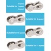 Bicycle Missing Link,5 Pairs Mountain Road Bike Chain Reusable Silver