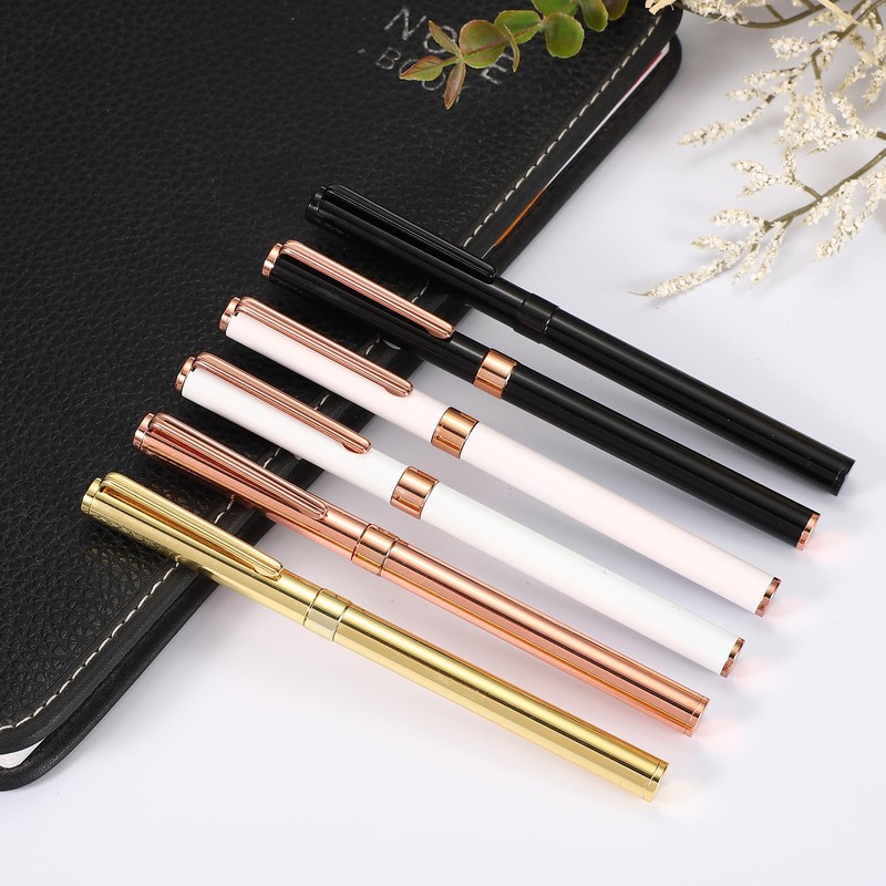 PATIKIL Advanced Metal Rollerball Pen 0.5mm Black Ink Metal Ballpoint