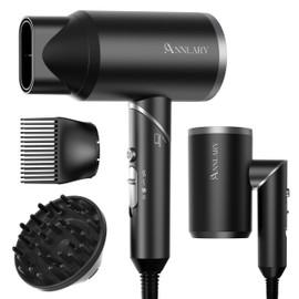 Hair Dryer Blow Dryer with Diffuser, Plasma Ion Hairdryer with Comb