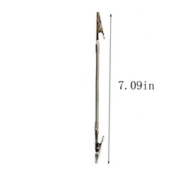 ZHQZZPH 10-Pack Double-Headed Alligator Clip Holders Bendable Flexible Arms for Office Memos, Photos & DIY | Metal Double-Sided Design with Mini Prongs | 7.1 Inch Long Display Organizer