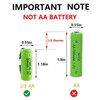 anmas rucci AA Ni-Cd 1.2V 2/3AA 600mAh Rechargeable Battery -