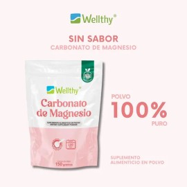 Suplemento Polvo Wellthy Suplementos Carbonato Magnesio 150g