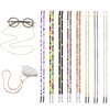 Damanse Eyeglass Chain,8 Pcs Beaded Eye Glasses Strap Holders around