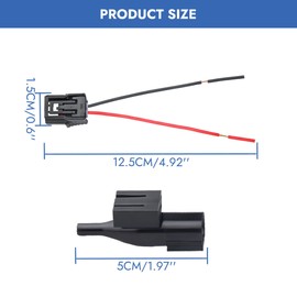 80525-TBA-A01 80525-T2F-A01 Ambient Air Temperature Sensor with Pigtail Harness & Connector – Compatible with Honda Accord 2018-2022, CR-V 2018-2022, Civic 2016-2022, Crosstour – Replacements Part
