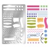 UNICRAFTALE Metal Stencil for Journaling Lines Lists Banner Planner Stencils