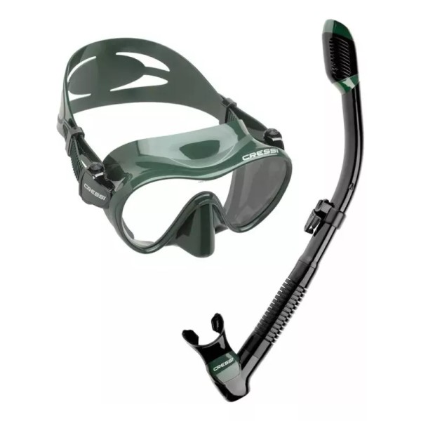 Cressi Kit Snorkeling Cressi Visor & Snorkel Combo Verde Usc285000
