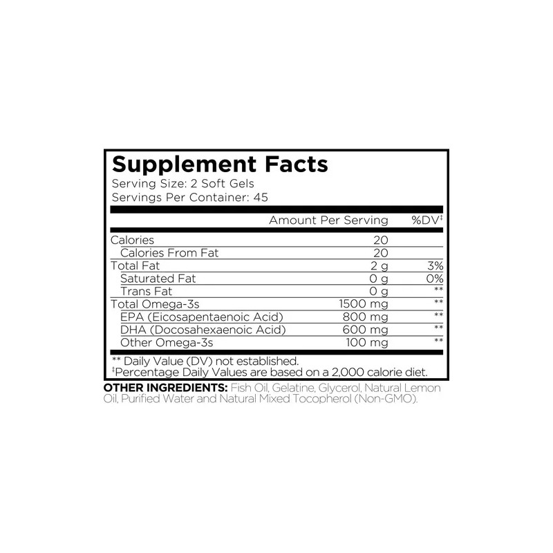 Omega 3 Fish Oil Codeage 90 Capsulas Codeage