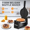 Waffle Maker, Rotating Belgian Waffle Maker, 180° Flip Waffle Iron,