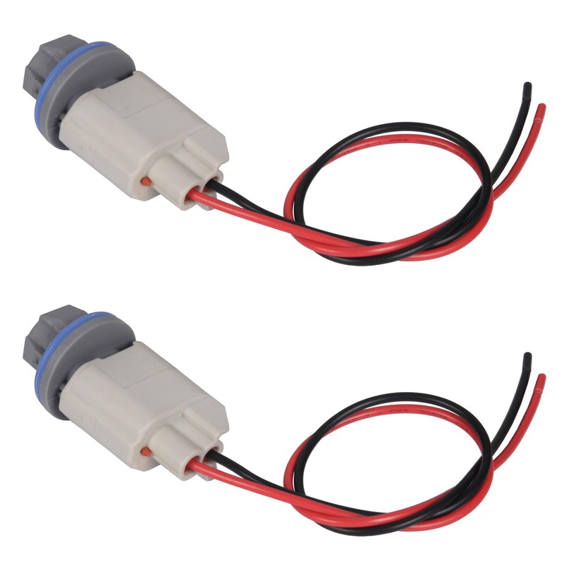 Lanphitus 2 Set Rear License Plate Light Lamp Bulb Socket